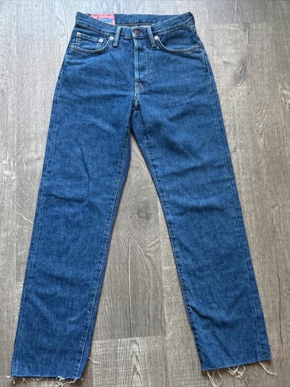 Acne Studios Womens 1997 Dark Blue Trash Jeans - A00024